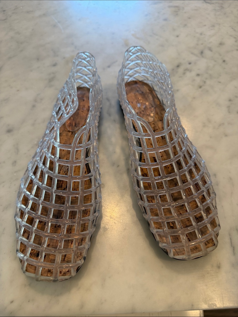 The Row Clear Jelly Woven Flats - Women 39.5